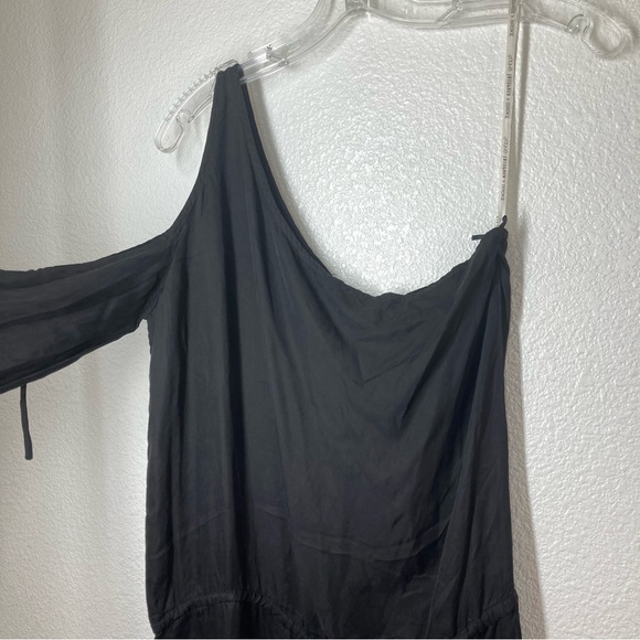 YFB YOUNG FABULOUS & BROKE Elodie Black One Shoulder Maxi Cupro Dress XS - Picture 6 of 16